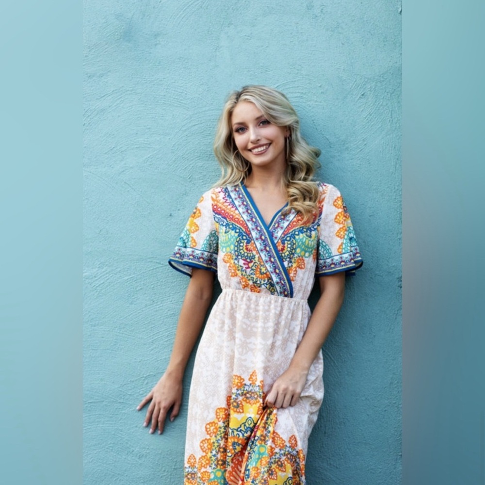 NEW Flying Tomato Colorful Boho Maxi MWT